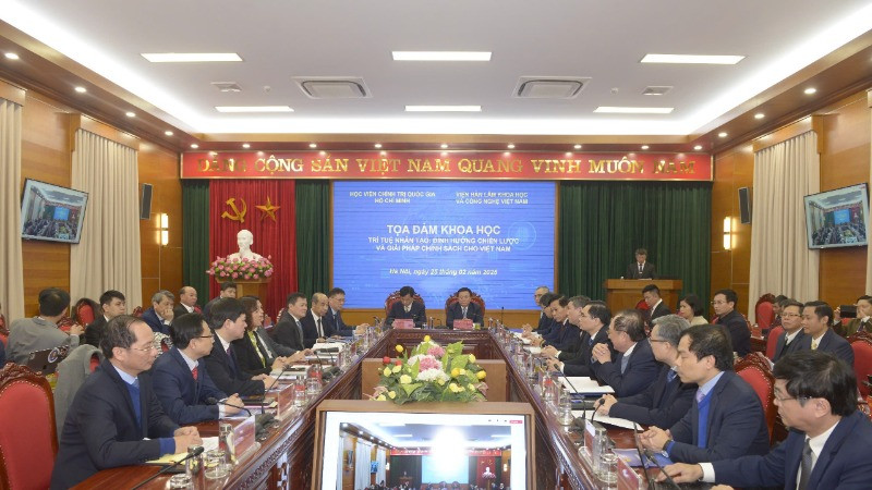 Học viện Chính trị Quốc gia Hồ Chí Minh, Viện Hàn lâm Khoa học và Công nghệ Việt Nam phối hợp tổ chức Tọa đàm khoa học “Trí tuệ nhân tạo: Định hướng chiến lược và giải pháp chính sách cho Việt Nam”.