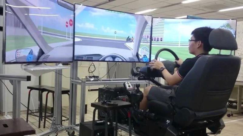 Cabin mô hình lái xe.