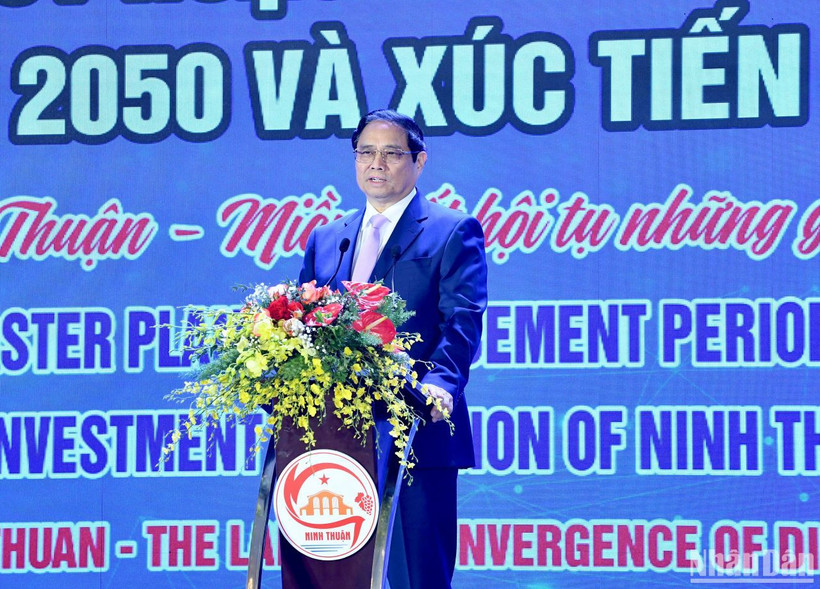 Thủ tướng Phạm Minh Chính phát biểu ý kiến tại Hội nghị.