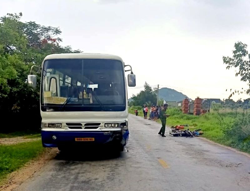 Hiện trường vụ tai nạn.