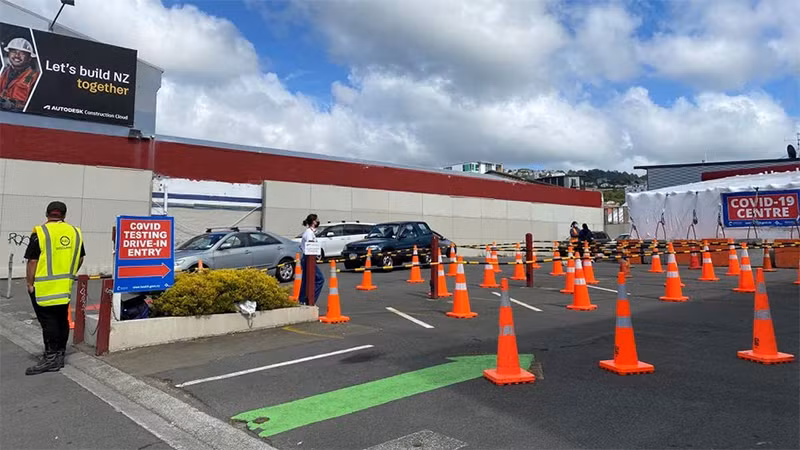 Khu xét nghiệm Covid-19 tại Wellington, New Zealand, ngày 11/3/2022. (Ảnh: Reuters)
