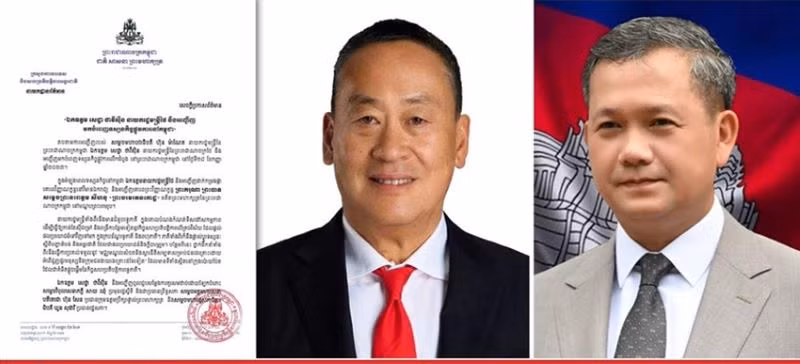 Thông cáo về chuyến thăm chính thức Campuchia của Thủ tướng Thái Lan. (Ảnh: Fresh News) 