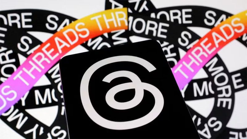 Logo của Threads. Ảnh: Reuters