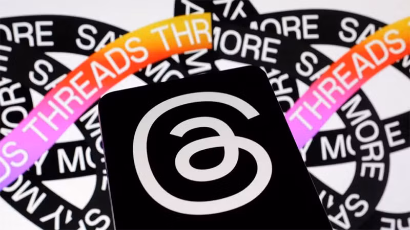 Logo của Threads. Ảnh: Reuters