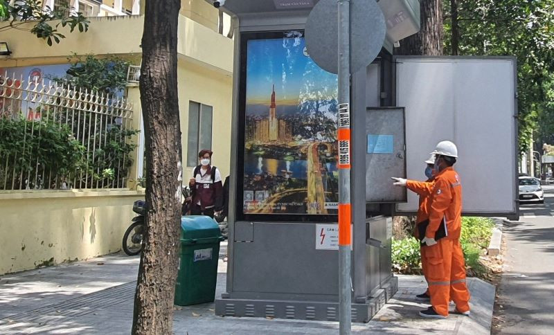 Trạm điện được lắp đặt trên bệ cao để đề phòng ngập trong mùa mưa.