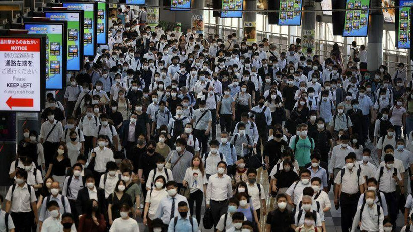 Nhà ga Shinagawa tại Tokyo, ngày 2/8/2021. (Ảnh: Reuters)