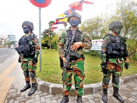 Lực lượng an ninh được triển khai tại thủ đô Phnom Penh. (Nguồn: phnompenhpost.com)
