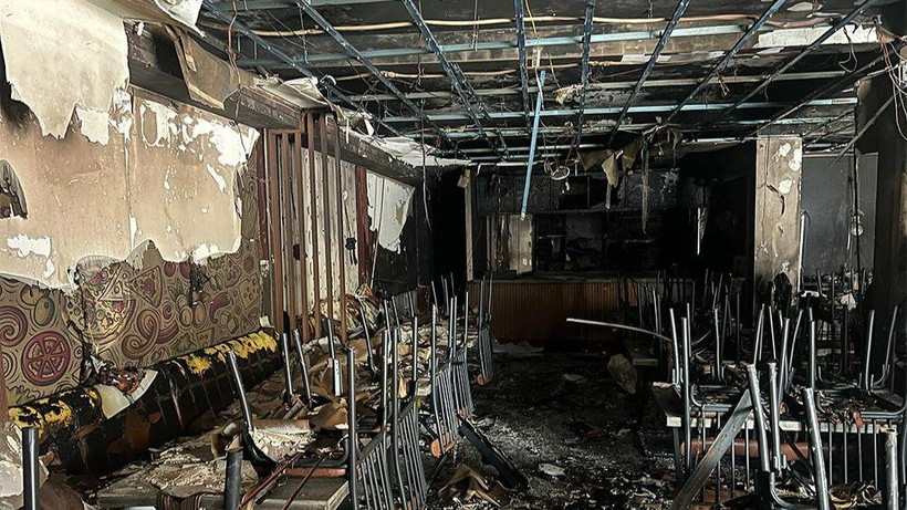 Hiện trường vụ cháy.