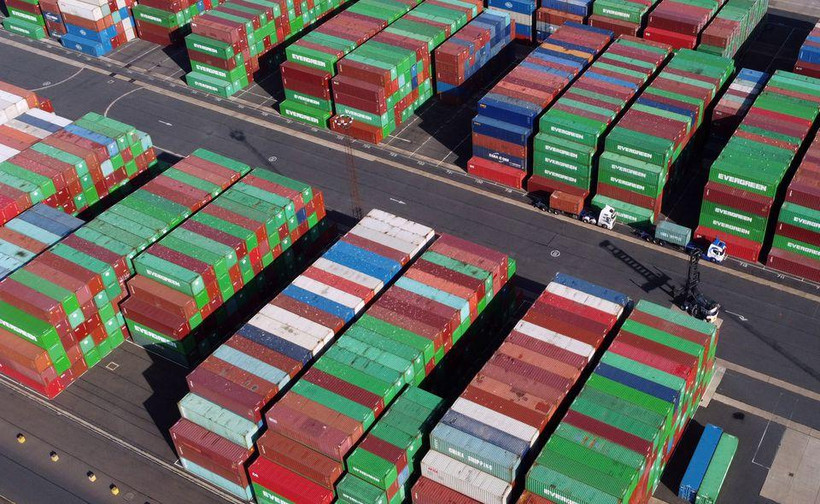 Cảng Felixstowe của Anh, ngày 13/10/2021. (Ảnh: Reuters)