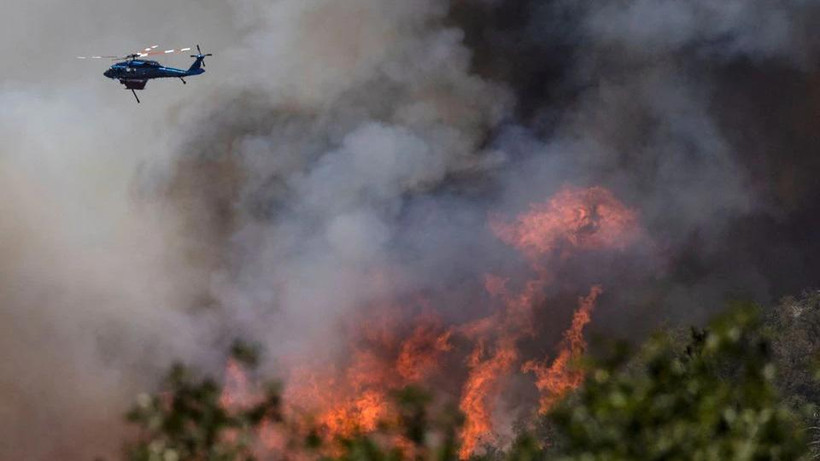 Đám cháy Oak tại California, Mỹ, ngày 24/7/2022. (Ảnh: Reuters)