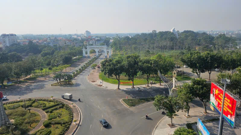Trung tâm thành phố Vĩnh Yên. 