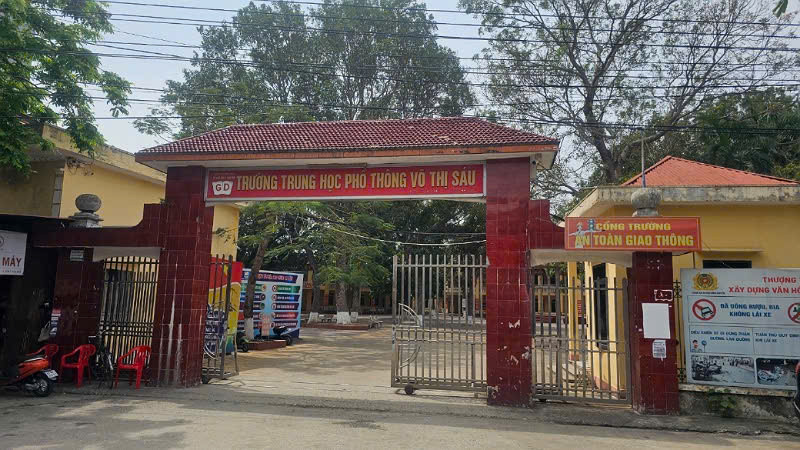 Trường trung học phổ thông Võ Thị Sáu, huyện Bình Xuyên, tỉnh Vĩnh Phúc. 