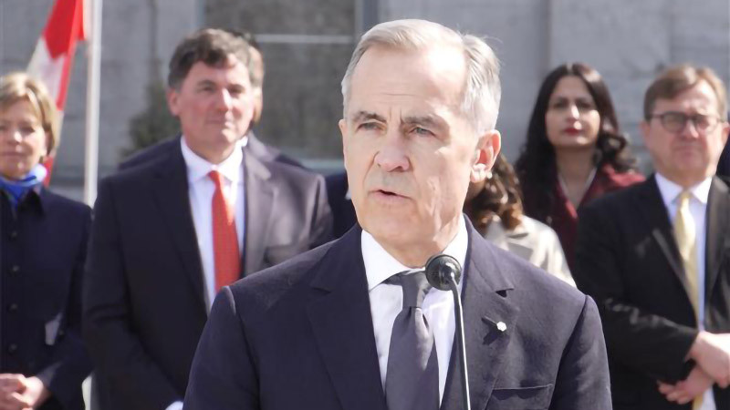 Thủ tướng Canada Mark Carney phát biểu với báo giới sau lễ tuyên thệ nhậm chức ở Ottawa, Canada, ngày 14/3/2025. Ảnh: THX/TTXVN
