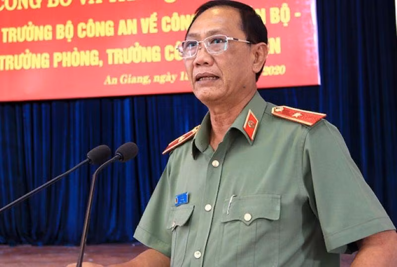 Thiếu tướng Bùi Bé Tư. (Ảnh: Công an An Giang)