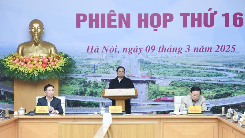 Thủ tướng Phạm Minh Chính chủ trì Phiên họp thứ 16 của Ban Chỉ đạo. (Ảnh: TRẦN HẢI)