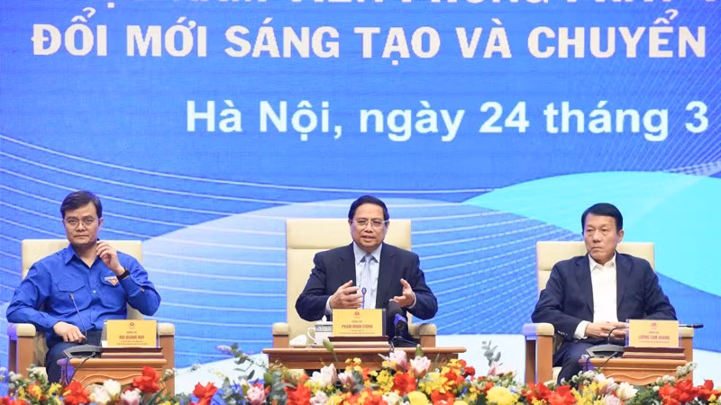 Thủ tướng Phạm Minh Chính chủ trì đối thoại với thanh niên năm 2025.