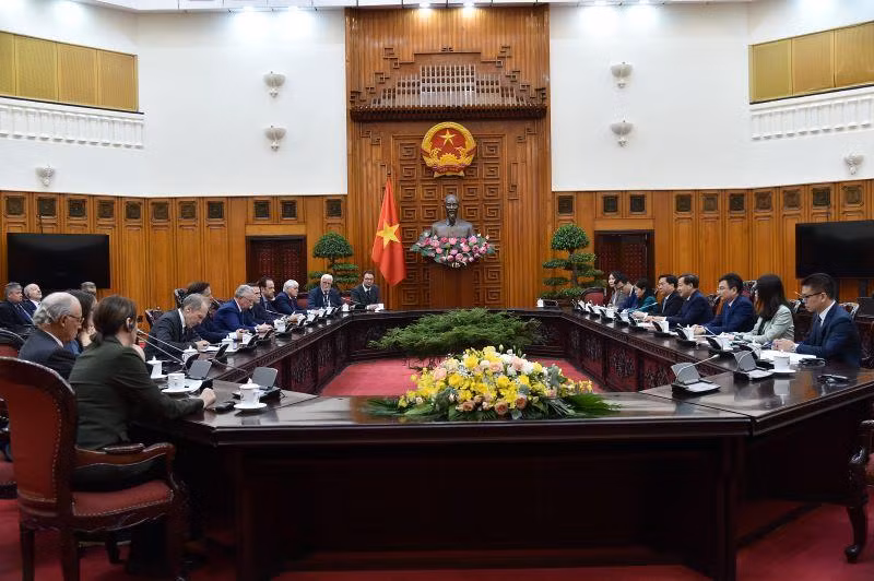 Toàn cảnh cuộc gặp. (Ảnh: VGP)