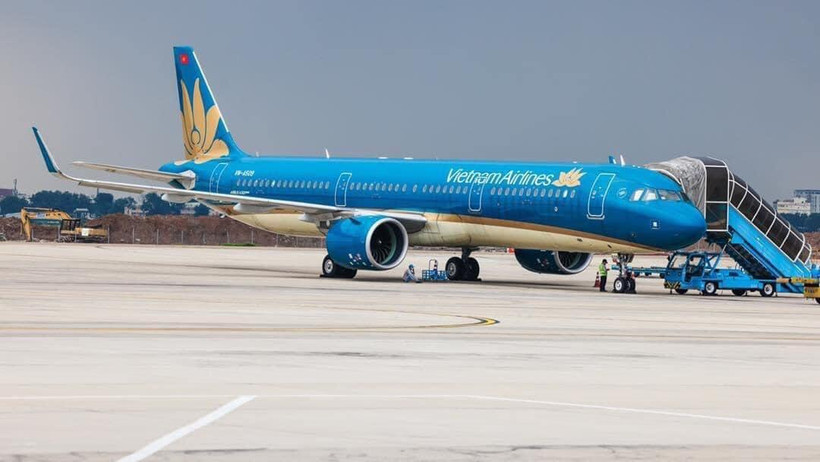 Máy bay của Hãng hàng không Vietnam Airlines.
