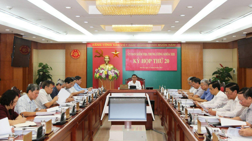 Ủy ban Kiểm tra Trung ương họp Kỳ thứ 20.