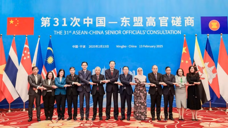 Các đại biểu tham dự cuộc họp Tham vấn quan chức cao cấp ASEAN-Trung Quốc lần thứ 31. Ảnh: Bộ Ngoại giao Việt Nam