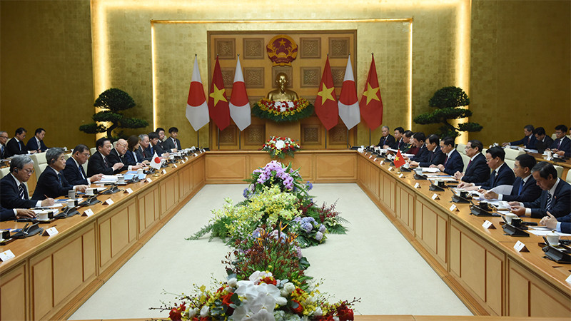 Quang cảnh hội đàm. (Ảnh: Trần Hải)