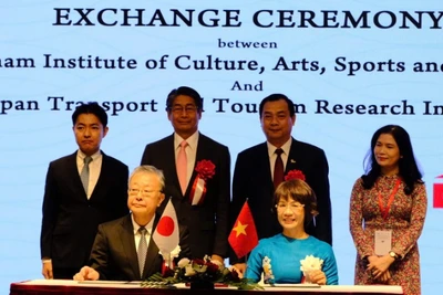 Viện Văn hóa, Nghệ thuật, Thể thao và Du lịch Việt Nam và Viện Nghiên cứu Giao thông và Du lịch Nhật Bản đã tổ chức Lễ ký kết Bản ghi nhớ hợp tác về nghiên cứu, trao đổi chuyên gia.