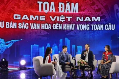 Các diễn giả chia sẻ tại tọa đàm "Game Việt Nam: Từ bản sắc văn hóa đến khát vọng toàn cầu".