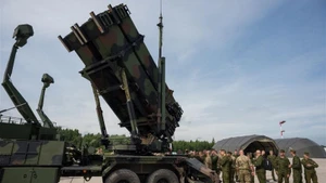 Hệ thống tên lửa phòng không Patriot của Hoa Kỳ tại một sự kiện tổ chức tại Siauliai, Litva, ngày 11/7/2017. (Ảnh minh họa: THX)