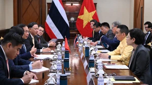 Phó Thủ tướng Chính phủ, Bộ trưởng Ngoại giao Bùi Thanh Sơn gặp Bộ trưởng Ngoại giao Thái Lan. (Ảnh: Bộ Ngoại giao)