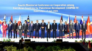 Phó Thủ tướng, Bộ trưởng Ngoại giao Bùi Thanh Sơn tham dự Hội nghị lần thứ 4 về Hợp tác giữa các nước Đông Á vì sự phát triển của Palestine. (Ảnh: Báo Thế giới và Việt Nam)