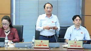 Đại biểu Lê Nhật Thành (Hà Nội) phát biểu.