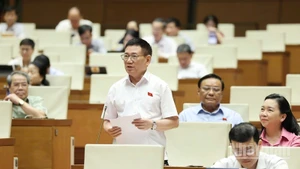 Phó Thủ tướng Hồ Đức Phớc phát biểu. (Ảnh: DUY LINH)