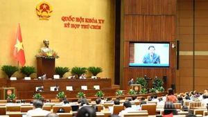 Quang cảnh phiên thảo luận của Quốc hội, chiều 20/6/2025. (Ảnh: DUY LINH)
