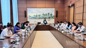 Quang cảnh phiên thảo luận tại Tổ 13 của Quốc hội, chiều 16/6/2025. (Ảnh: TRUNG HƯNG)