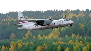 Một chiếc máy bay An-24 của hãng hàng không Sibaviatrans tại sân bay Krasnoyarsk. (Ảnh minh họa: RIA Novosti)