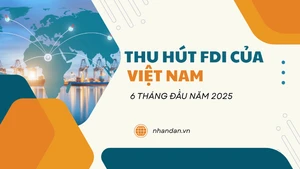 [Infographic] Hà Nội, Bắc Ninh dẫn đầu cả nước về thu hút FDI 6 tháng đầu năm 2025