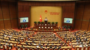 Toàn cảnh phiên bế mạc Kỳ họp thứ 9, Quốc hội khóa XV, ngày 27/6/2025. (Ảnh: DUY LINH)
