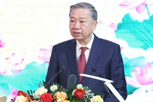 Tổng Bí thư Tô Lâm phát biểu tại lễ kỷ niệm.