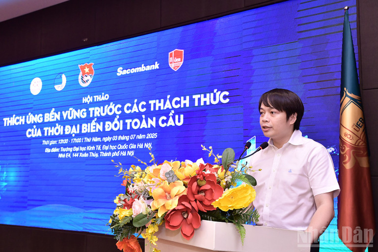 Anh Nguyễn Hữu Tú phát biểu ý kiến tại hội thảo. ndo_br_miu-2952.jpg