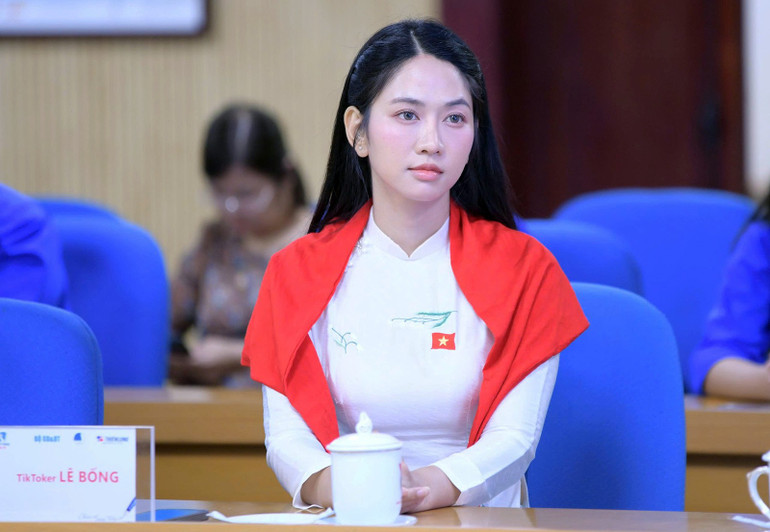 Tiktoker Lê Bống là một trong những KOLs tham gia chương trình năm nay. 44f156fa16439e1dc752.jpg
