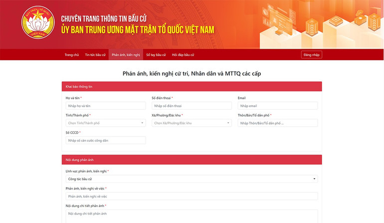 Voters, people and Front officials can reflect, make recommendations and contribute ideas directly through the Specialized Page. 4.jpg