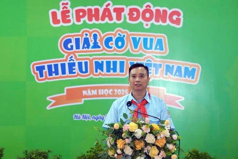 Kamrat Le Anh Quan talade vid ceremonin. a5358fb0e80865563c19.jpg