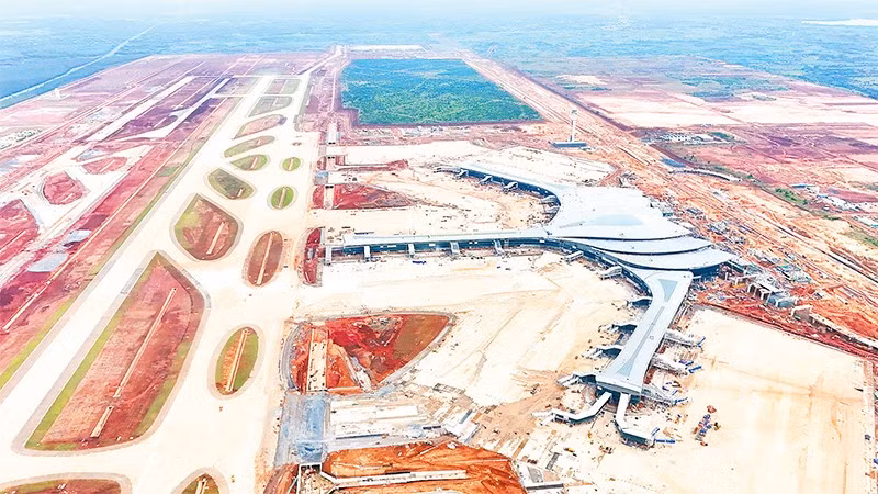 Toàn cảnh Dự án sân bay Long Thành đang tăng tốc về đích.