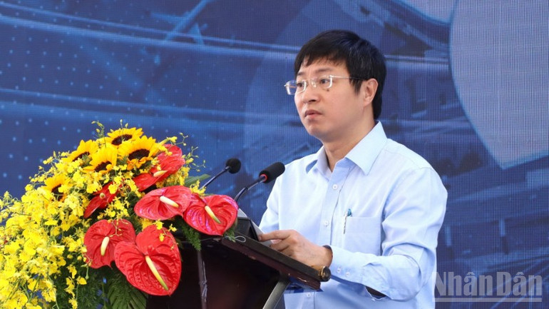 Phó Tổng Giám đốc ACV Nguyễn Cao Cường phát biểu tại sự kiện. ndo_br_4-resize-6612.jpg