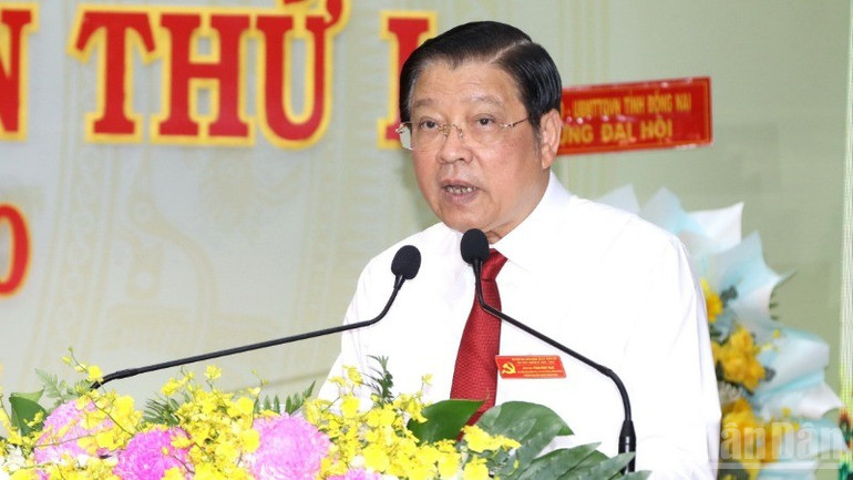 Đồng chí Phan Đình Trạc phát biểu chỉ đạo Đại hội. ndo_br_2-resize-2965.jpg