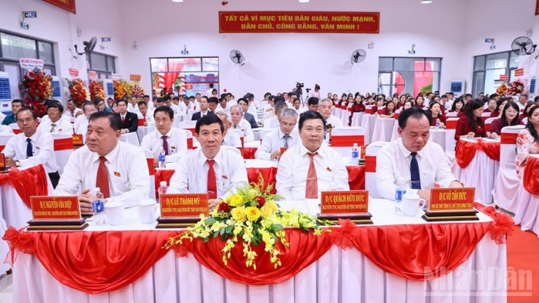 Các đại biểu tham dự Đại hội Đảng bộ xã Phước An. ndo_br_z6906204281272-919b380a5201bc0dedf8bc421f69014d-resize-6391.jpg
