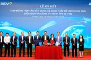 Lễ kết hợp tác xây dựng Hệ sinh thái số xuất nhập khẩu giữa ngân hàng BIDV và FPT IS.