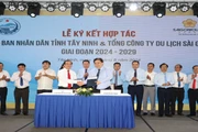 Saigontourist Group và Ủy ban nhân dân tỉnh Tây Ninh ký kết hợp tác phát triển du lịch giữa hai đơn vị, giai đoạn 2024-2029.