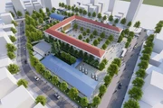Phối cảnh Trường tiểu học Bình Đông, xã Bình Đông, huyện Bình Sơn (Quảng Ngãi) do Thép Hòa Phát Dung Quất tài trợ xây dựng.