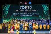 Tân Á Đại Thành được vinh danh tốp 10 Sao vàng đất Việt 2024 trong số 200 doanh nghiệp tiêu biểu của cả nước.